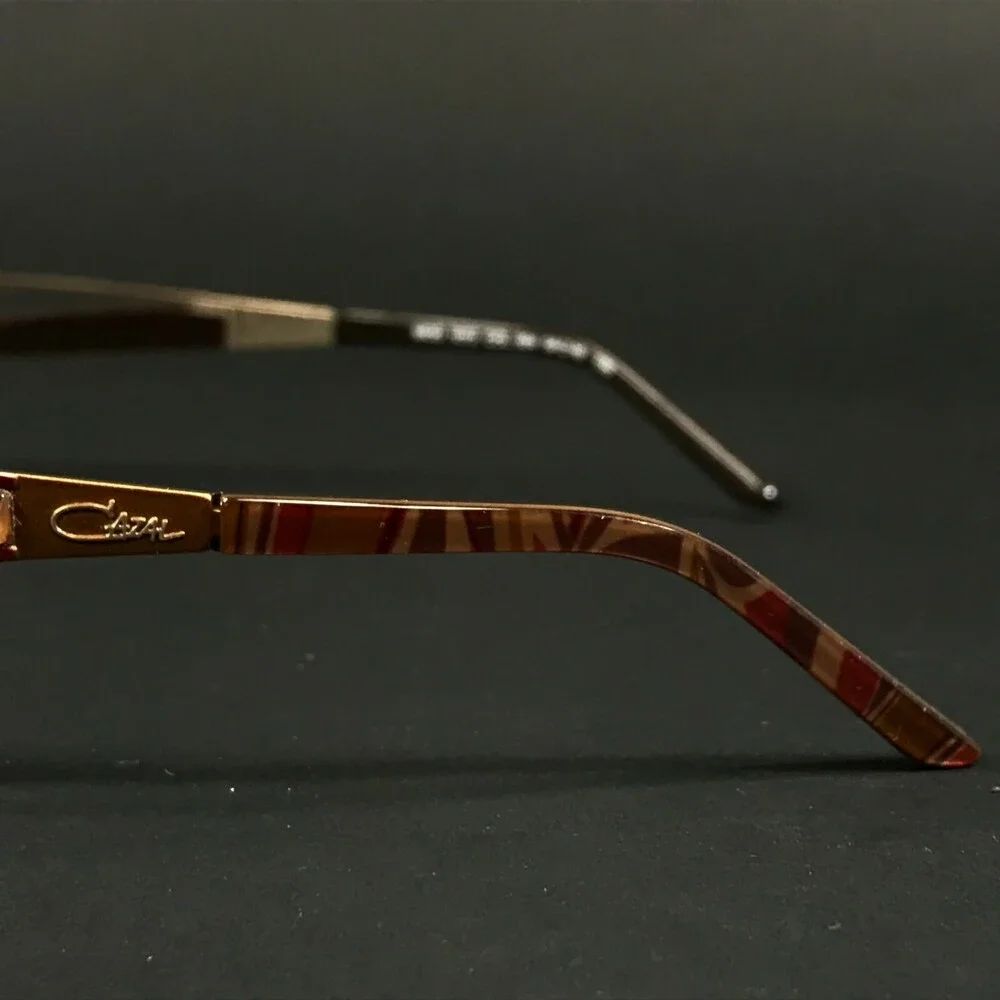 Cazal Eyeglasses Frames MOD.1072 COL.004 Red Gold Square Half Rim 54-16-135